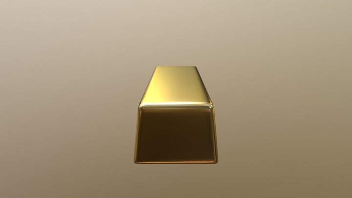 GoldBar 3D Model