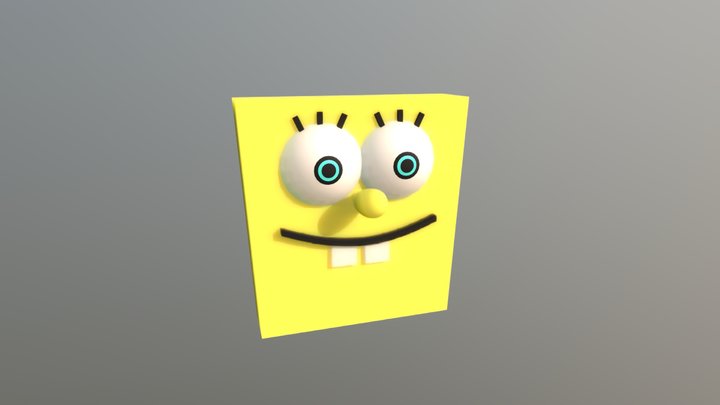 Spongebob - Character Blockout 3D Model