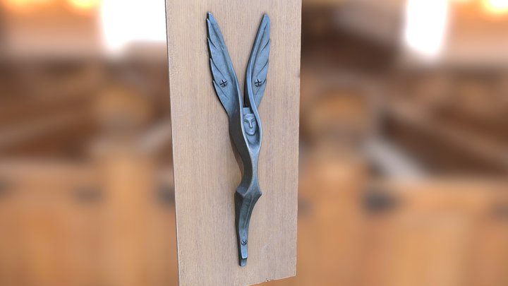 Angel door handle 3D Model