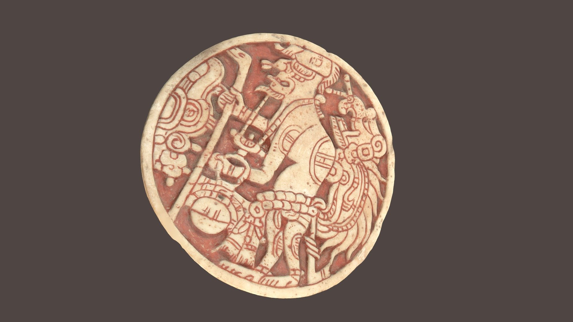 Engraved Shell Disc, AD 600-900, Guatemala - 3D model by INSIGHTUK ...