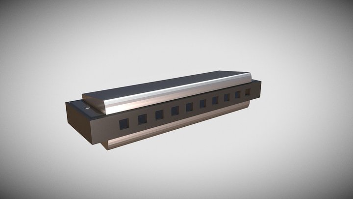 Harmonica 3D Model