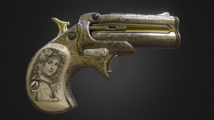 Remington Model 95 "Derringer" 3D Model