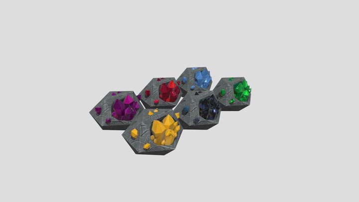 Stylized Gem Pack | Game Ready Low Poly