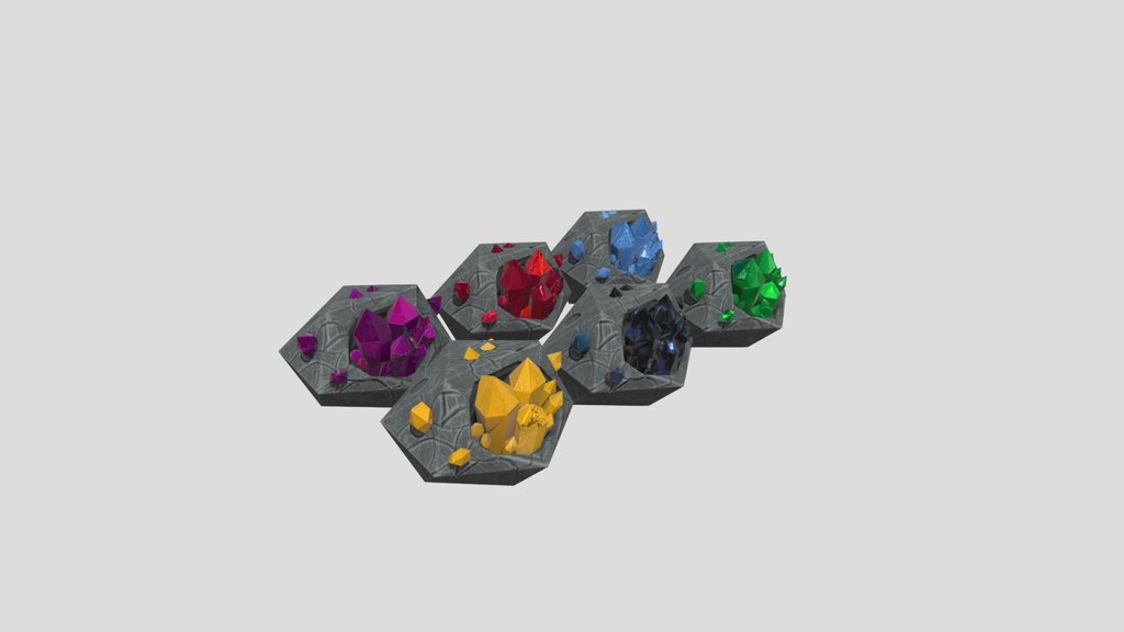 Stylized Gem Pack | Game Ready Low Poly