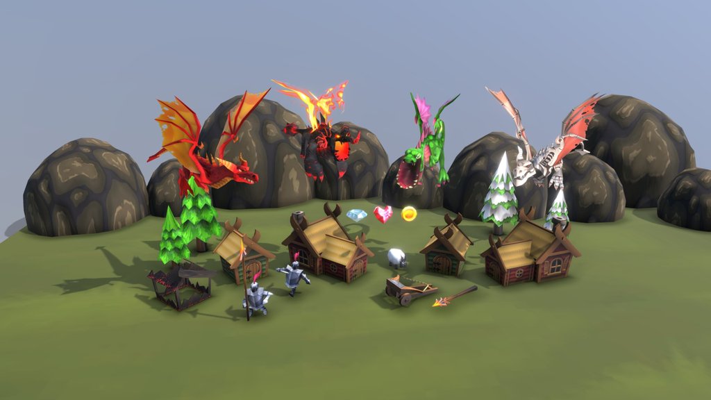 Low POly - A 3D model collection by mishovy - Sketchfab