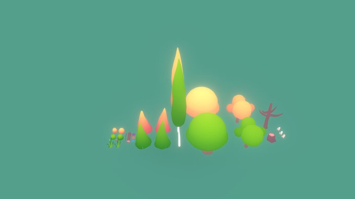 Low poly Enviroment assets #1 3D Model