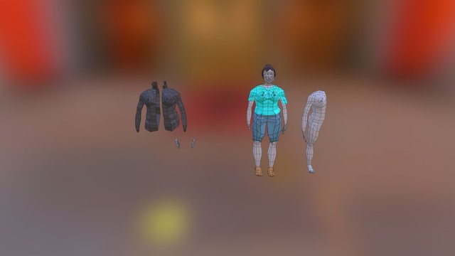 Auto-retrato 3D Model