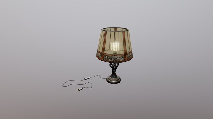 Tiffany inspired lamp 3D Model