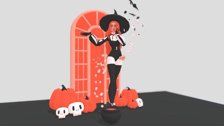 Witch 3D Model