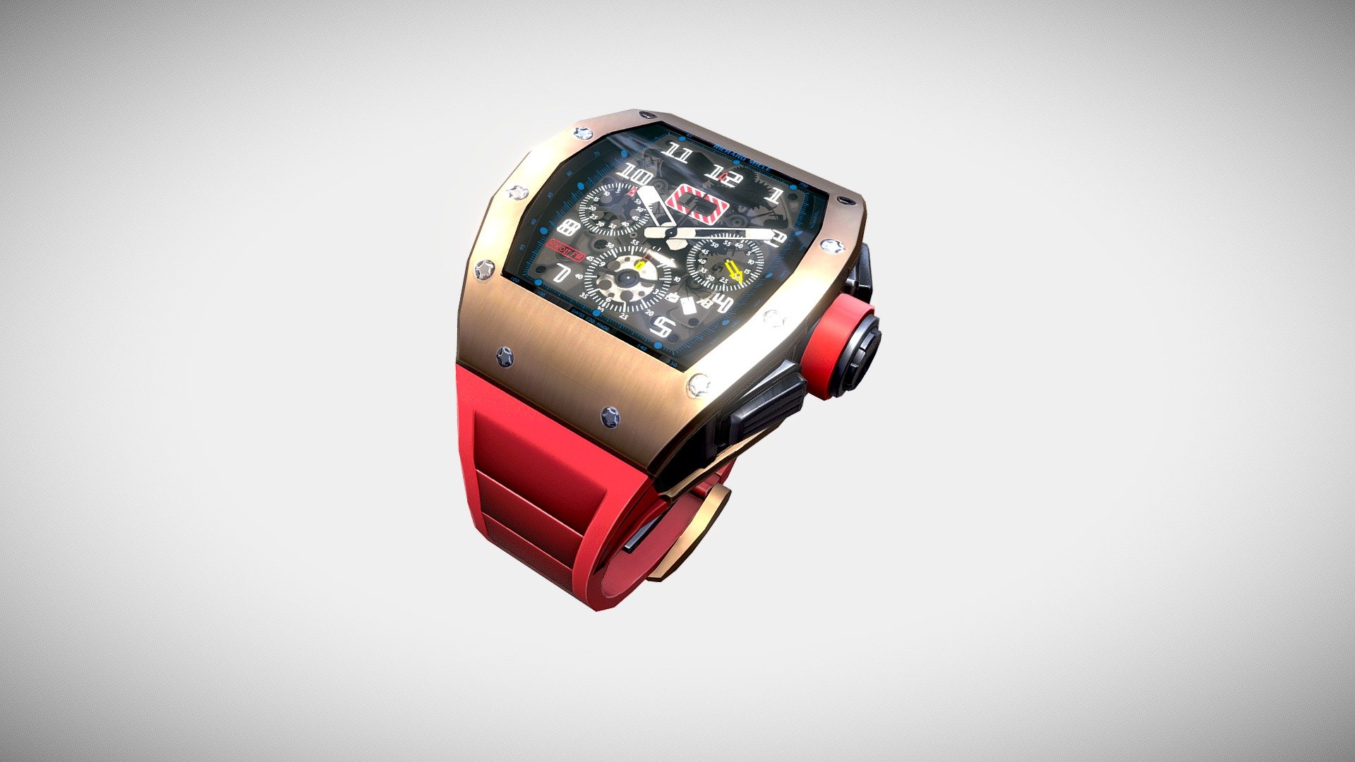 Richard Mille RM011 Low Poly Download Free 3D model by Denis V