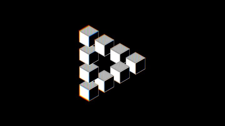 Isometric Illusion 3D Model