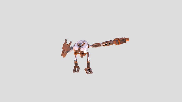 DAE bot - Mad Max Warboy Bot 3D Model