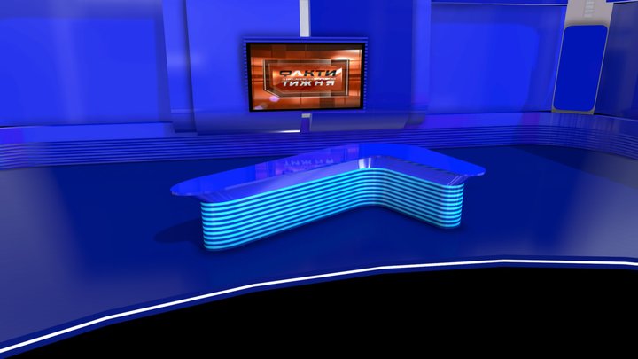 News Studio 3D Model