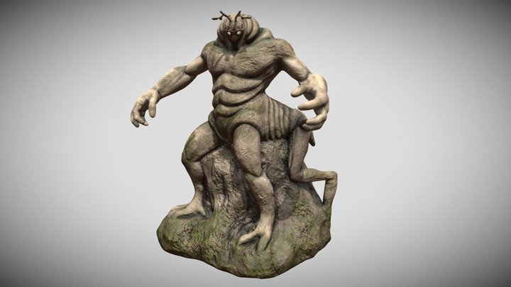 Statue Médievale 3D Model