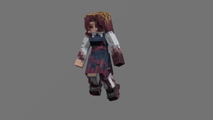 School-Girl Demon 3D Model