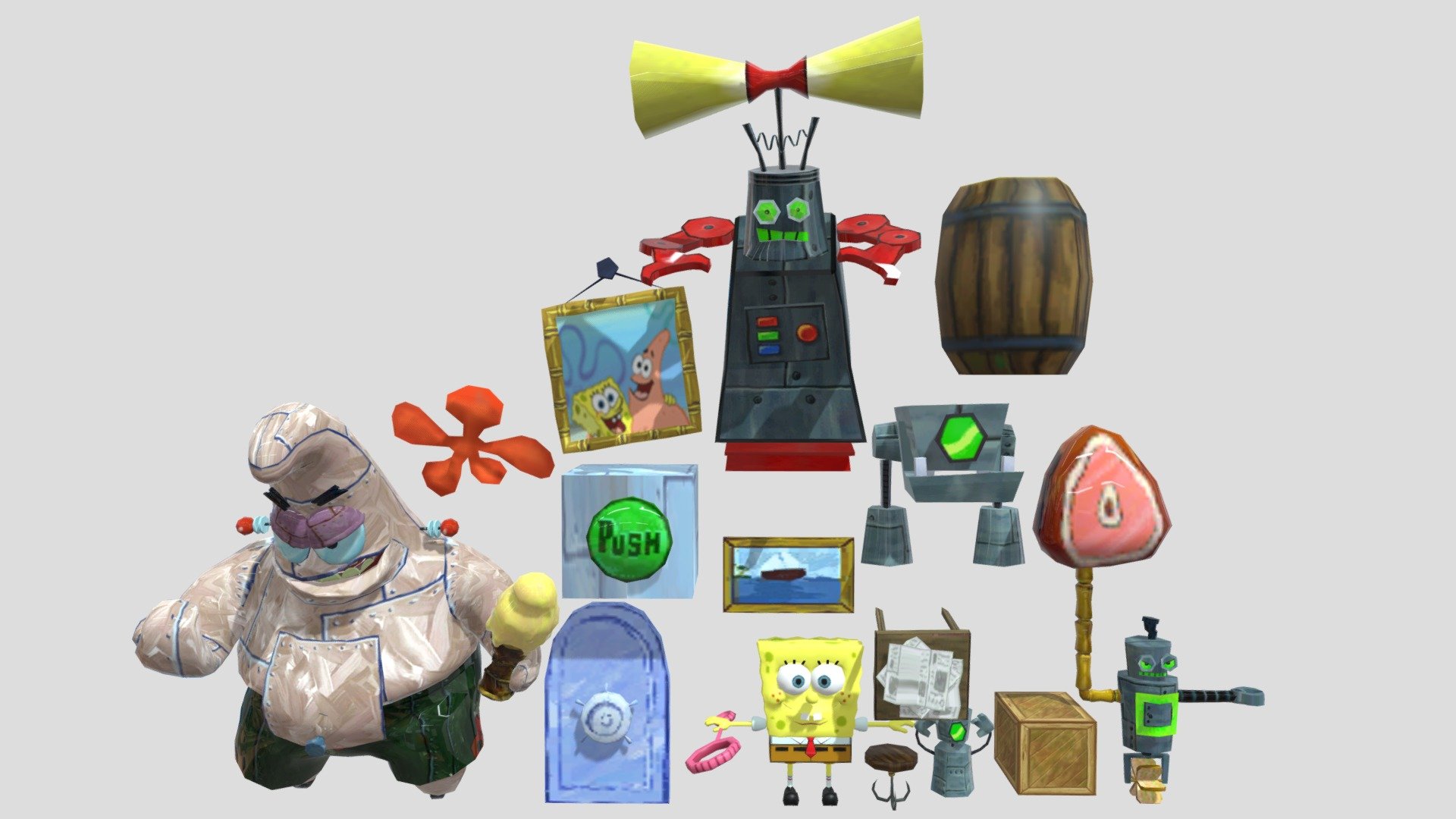 Five Nights in BFBB Model 15 pack - Download Free 3D model by SMF ...