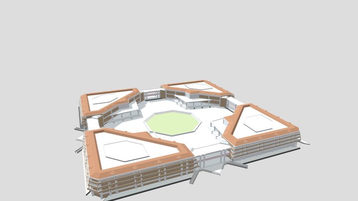 ตึก ABCD 3D Model