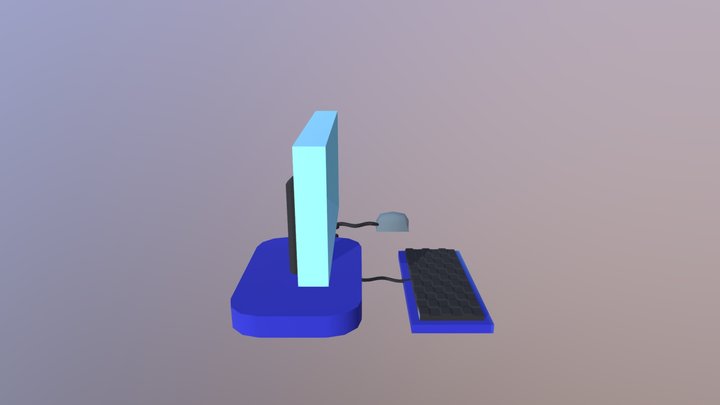 3D Game Computer 3D Model