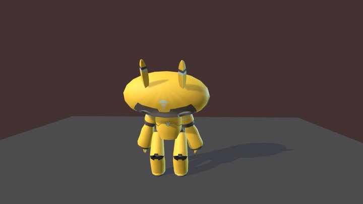 3D Robot Idle Animation 3D Model