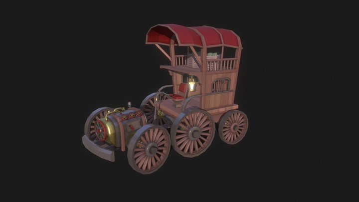 steampunk carriage 3D Model