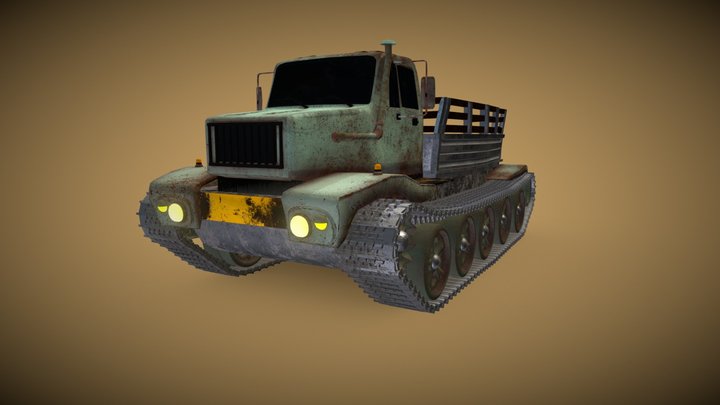 Soviet Tread Truck 3D Model
