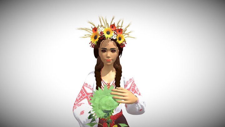 Ukrainian girl 3D Model
