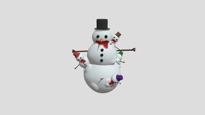 Abomination Snowman 3D Model