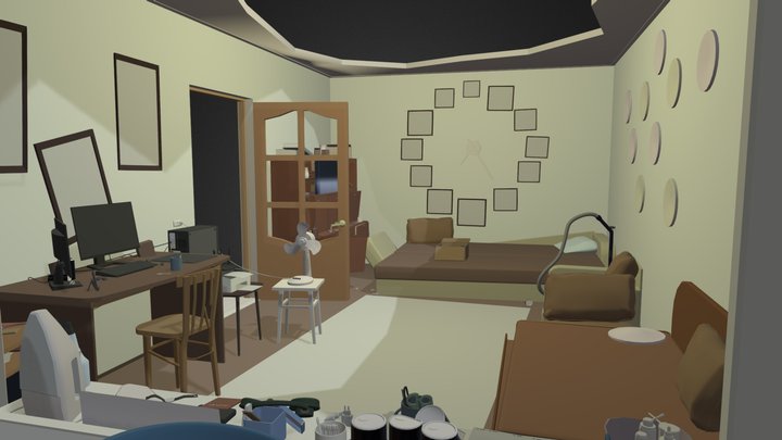 Color draft scene by intothebeck 3D Model