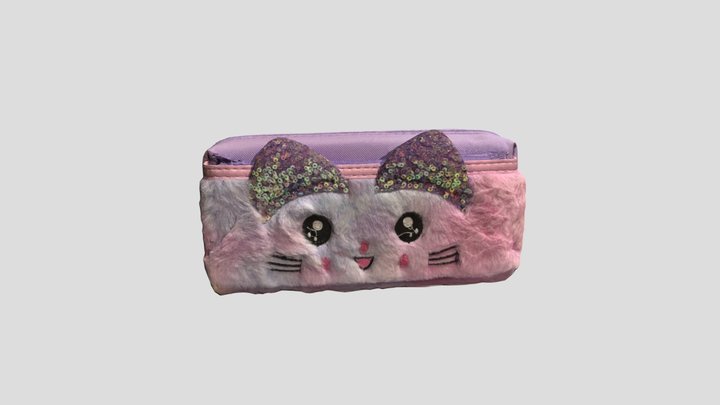 Pencil Case Pink 3D Model