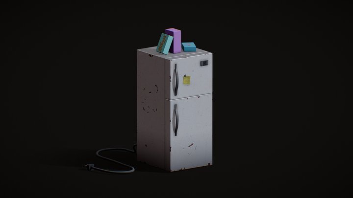 Fridge PBR 3D Model