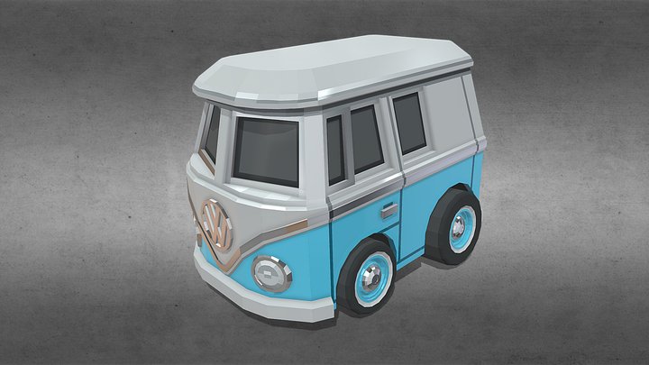 VW Bus 1960 3D Model