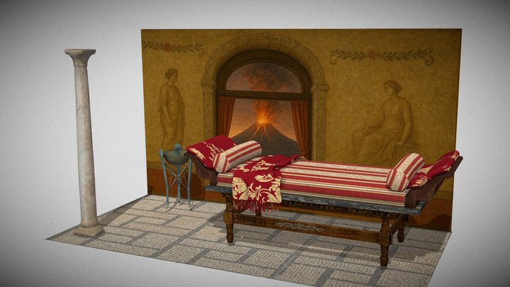 DIVAN EN POMPEII – Free 3D Model STL