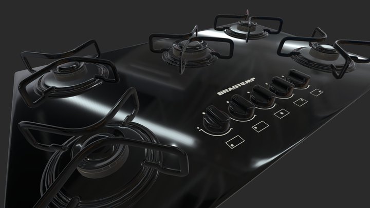 Cooktop Brastemp 3D Model