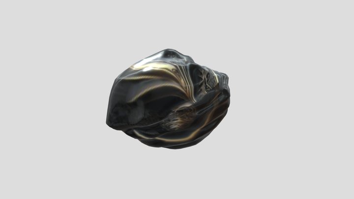 Gold Onyx Harvest Stone 3D Model