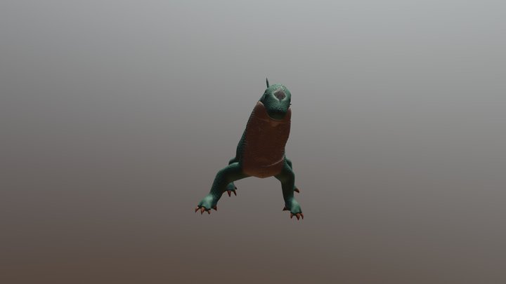 Reptile and 3D lizard Reptil y lagarto 3D. 3D Model