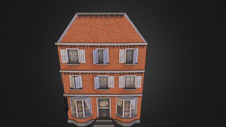 Restaurant_Buidling3_City_Scene 3D Model