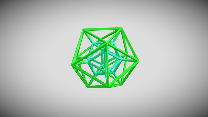 [Animation] HyperIsocahedron 3D Model