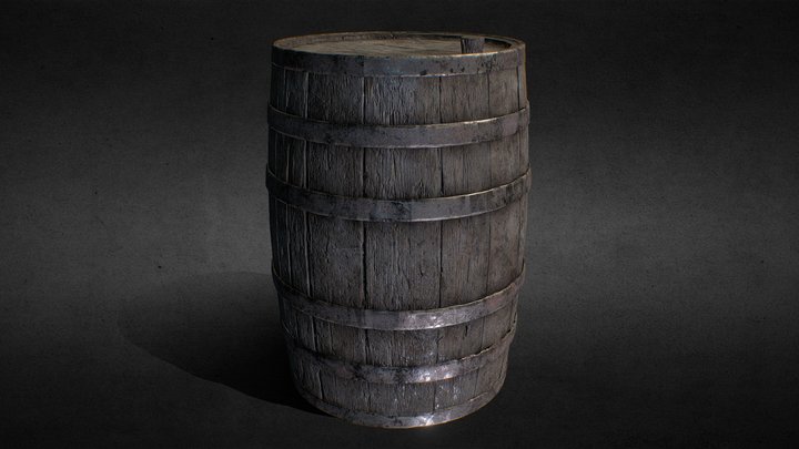 Old Barrel (Free Download) 3D Model