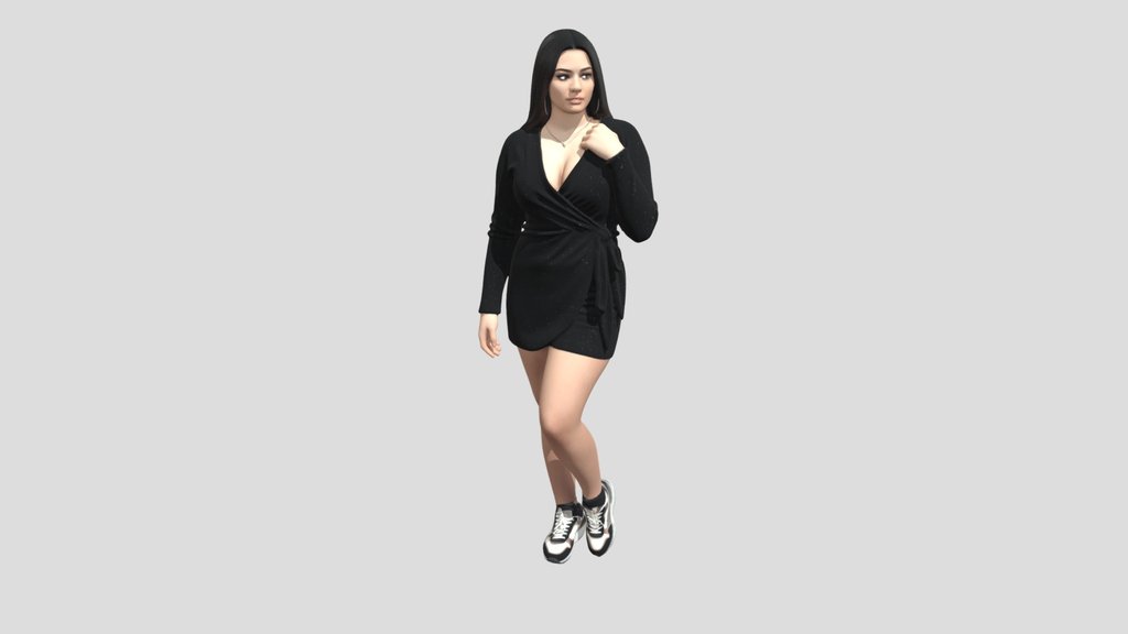 Midnight Sparkle Wrap Dress