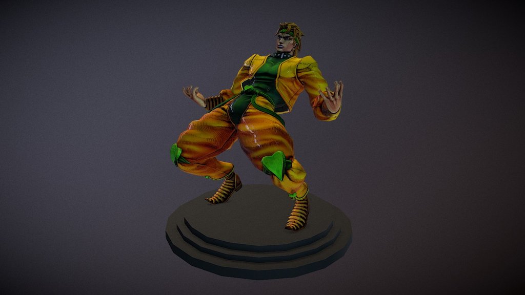 Dio Brando Diorama 3D model 3D printable