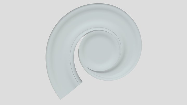 MAIN STAIR VOLUTE HEAD R3 3D Model