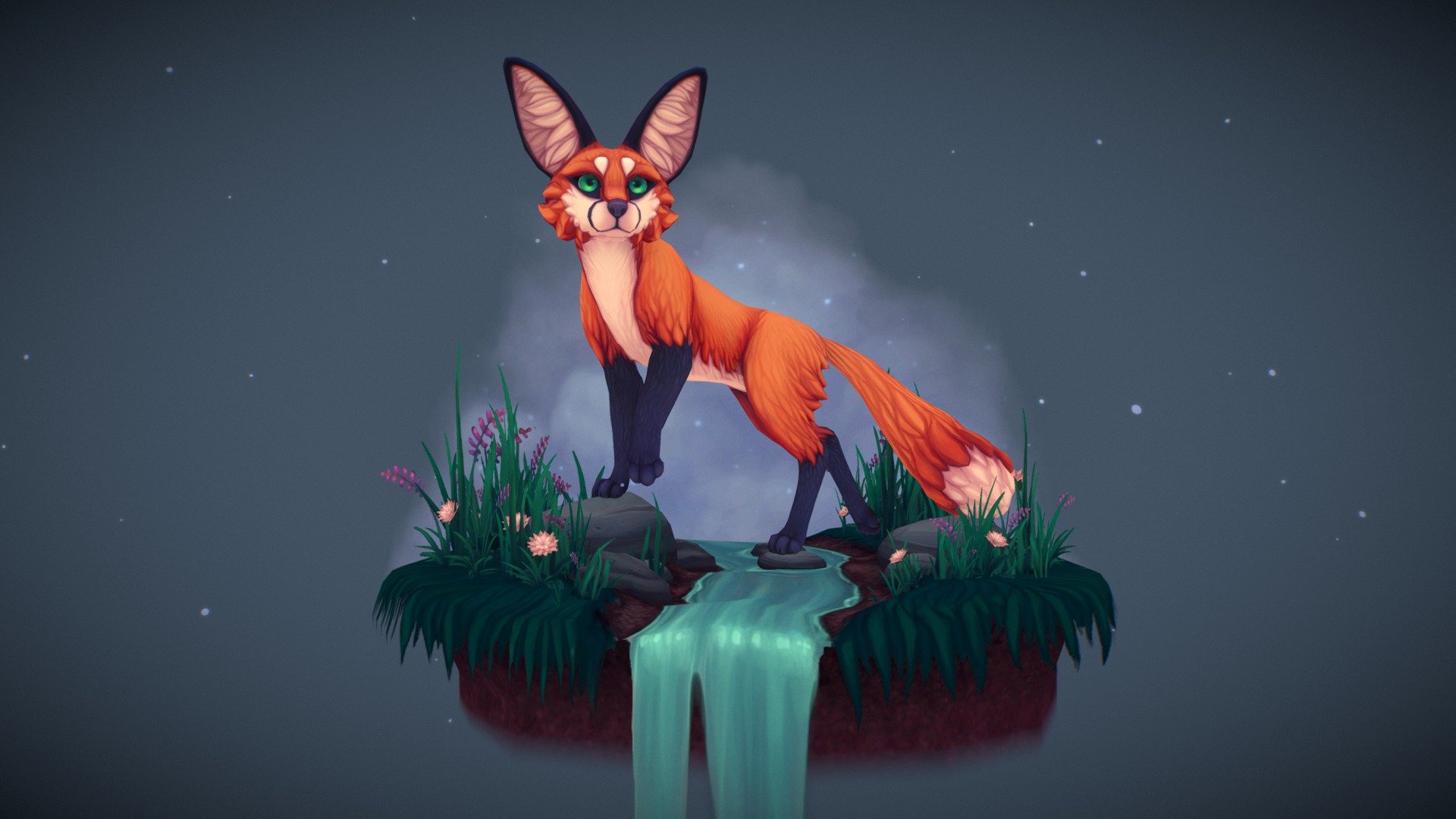 Curious Fox - 3D model by val.ociraptor.