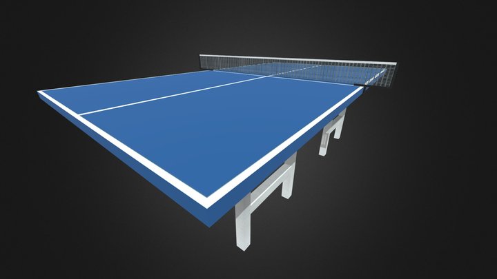 Low Poly Table Tennis – Free 3D Model STL