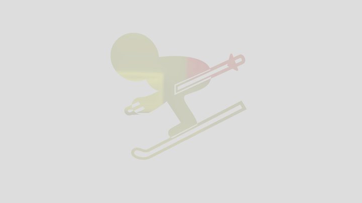 Skier 3D Model – Modelo 3D gratuito STL
