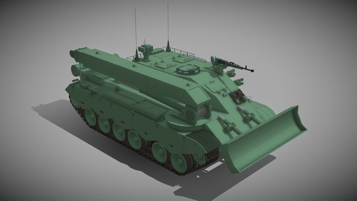 [OD]Type-80-Armor Recovery Vehicle 3D Model
