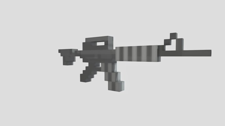 M16 - Voxel 3D Model