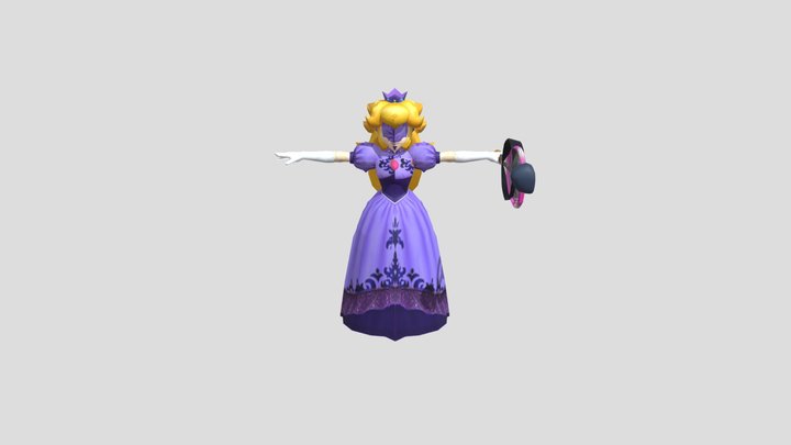 GameCube - Super Smash Bros Melee - Peach 3D Model