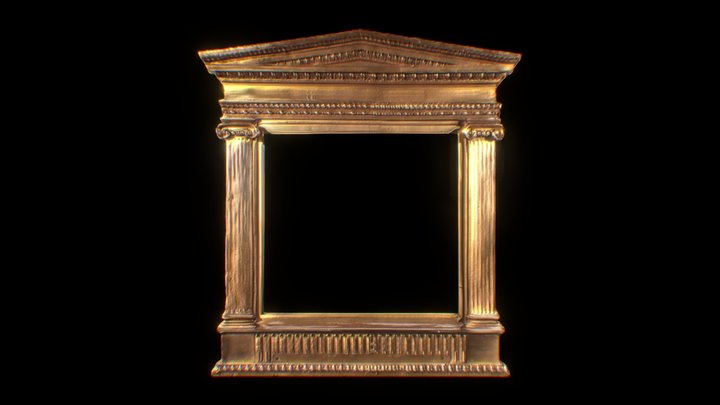 Classic Temple Frame 04 3D Model