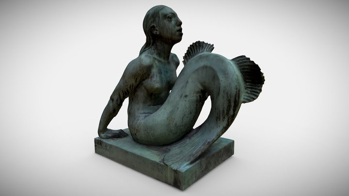 Mermaid Girl 3D Model
