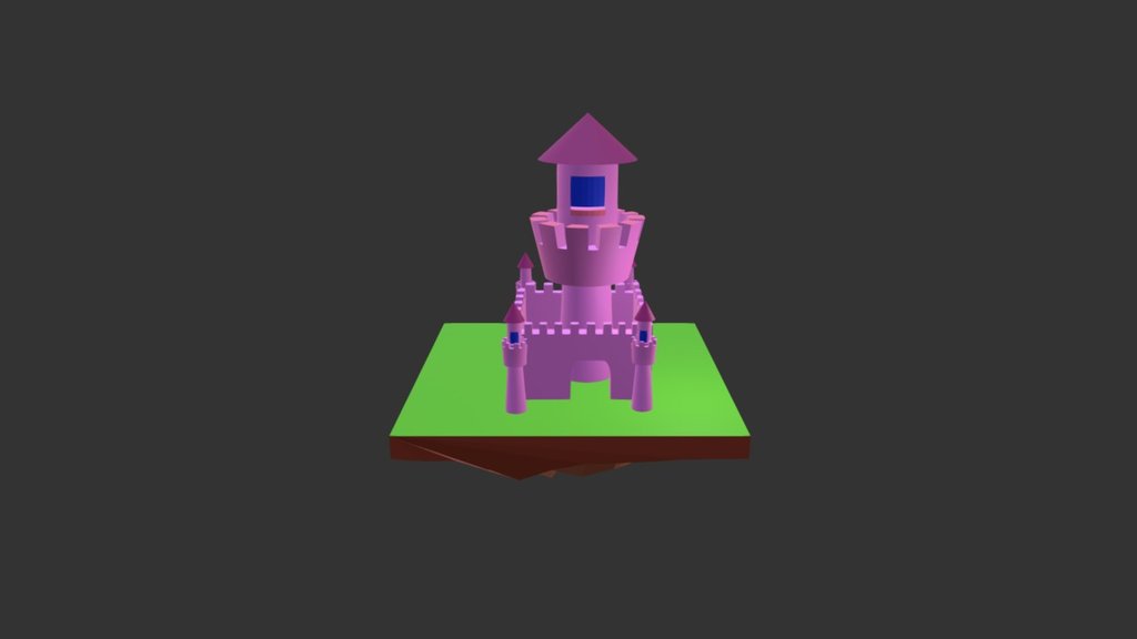 Princess Castle - 3D model by AbejaCruz [5db4a06] - Sketchfab